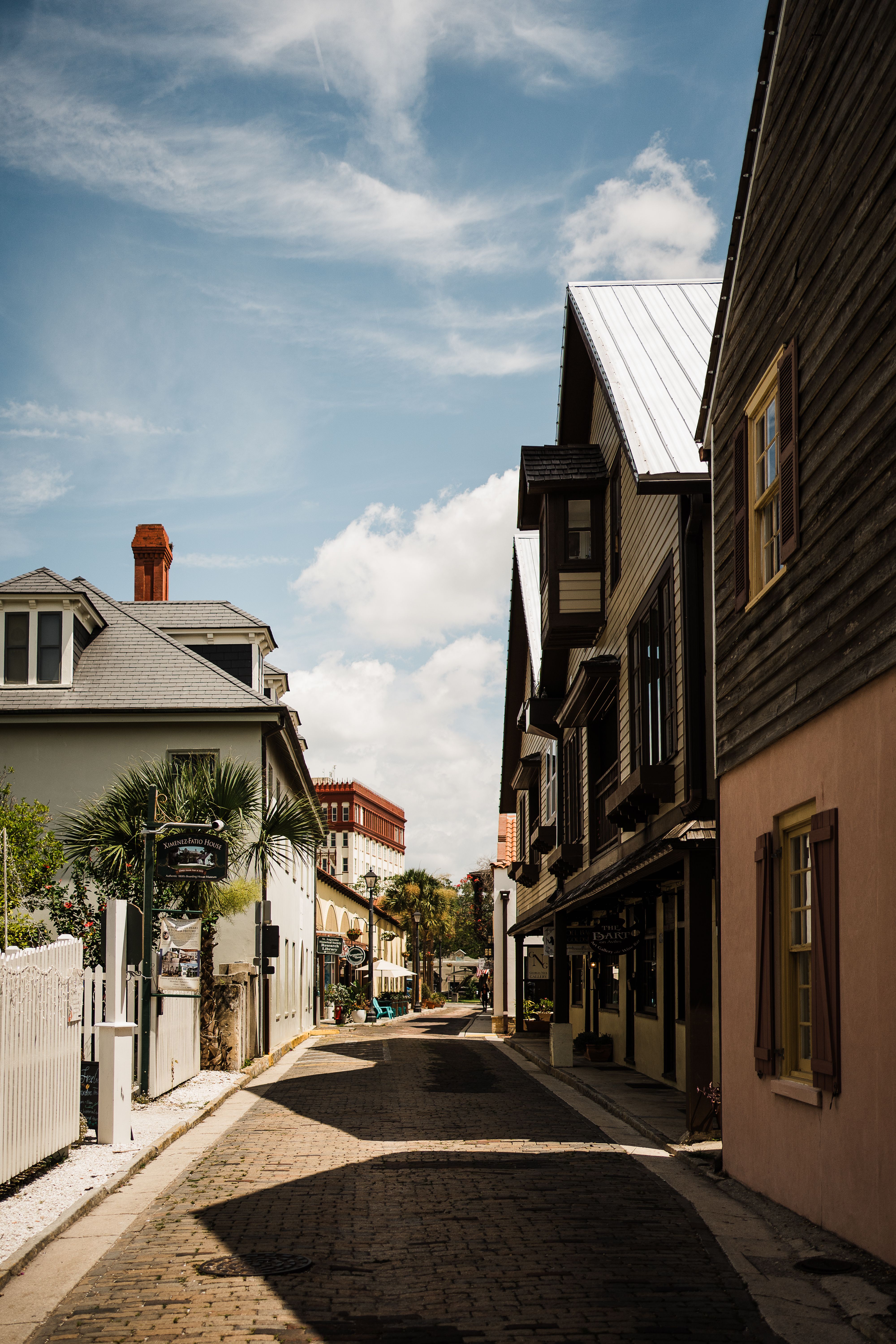 Cobblestone street in St. Georges